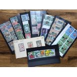 COMMONWEALTH KGVI - early QE2 mint on 16 small stock cards.