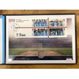 COIN COVERS 2019 Cricket Winners 50p silver in special folder.