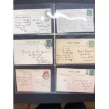 POSTCARDS large album containing 240 postcards mostly with postmark interest, also handful of