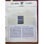 THEMATICS OLYMPIC GAMES Special Westminster album containing a written up collection of um sets