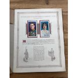 CIG CARDS 1937 Coronation of King George VI and Queen Elizabeth 11 complete set stuck in special