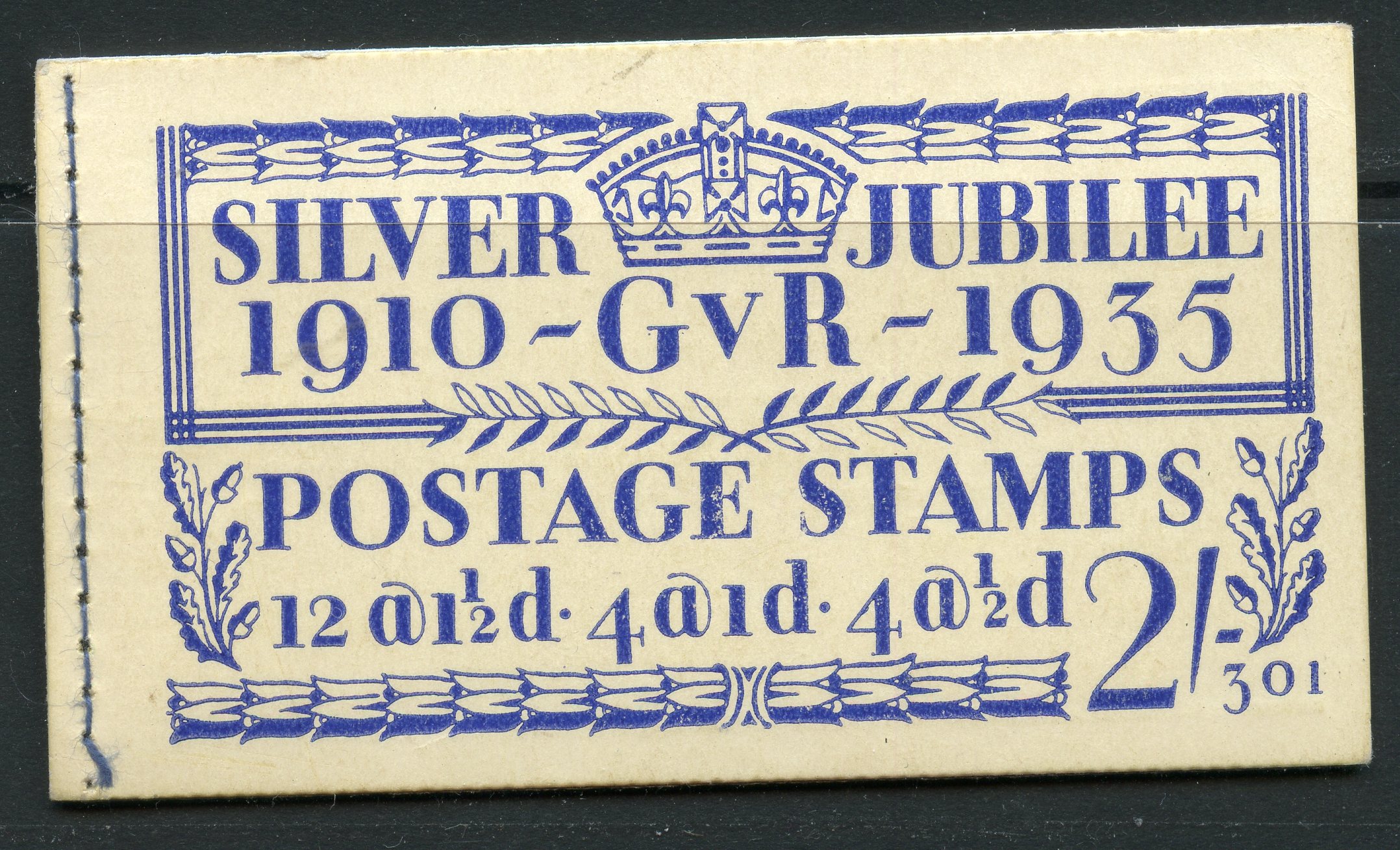 BOOKLETS 1935 2/- Silver Jubilee edition 301, fine. SG BB16. Cat £90.