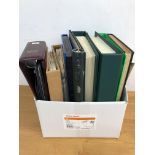 COMMONWEALTH box containing a mostly used duplicated accumulation in 9 albums or stock books, mainly