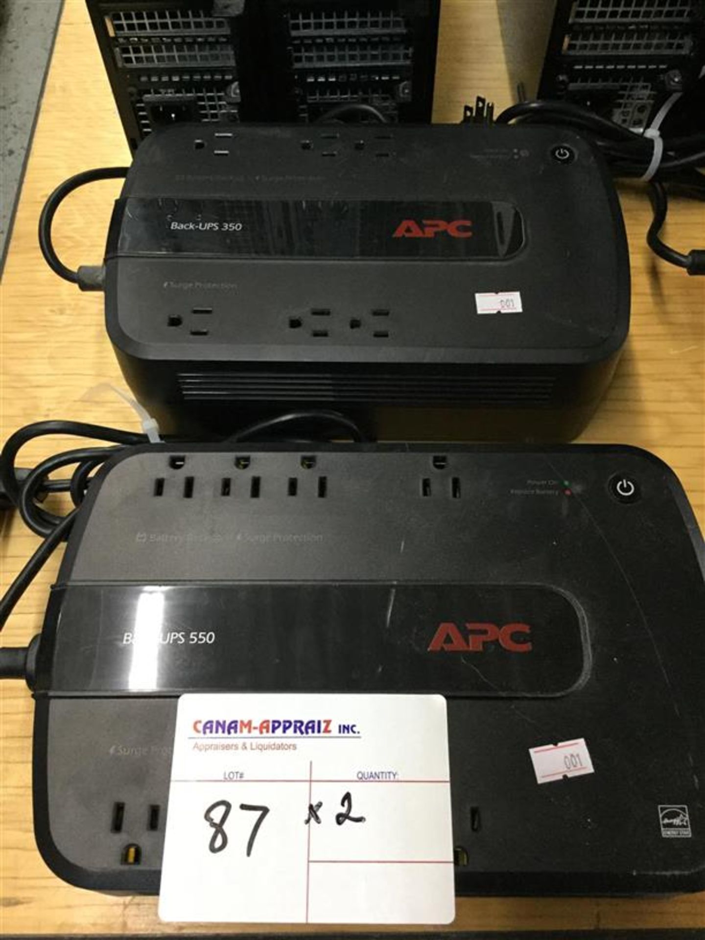 APC BACKUPS 550 X 1PC AND APC BACKUPS 350 X 1PC