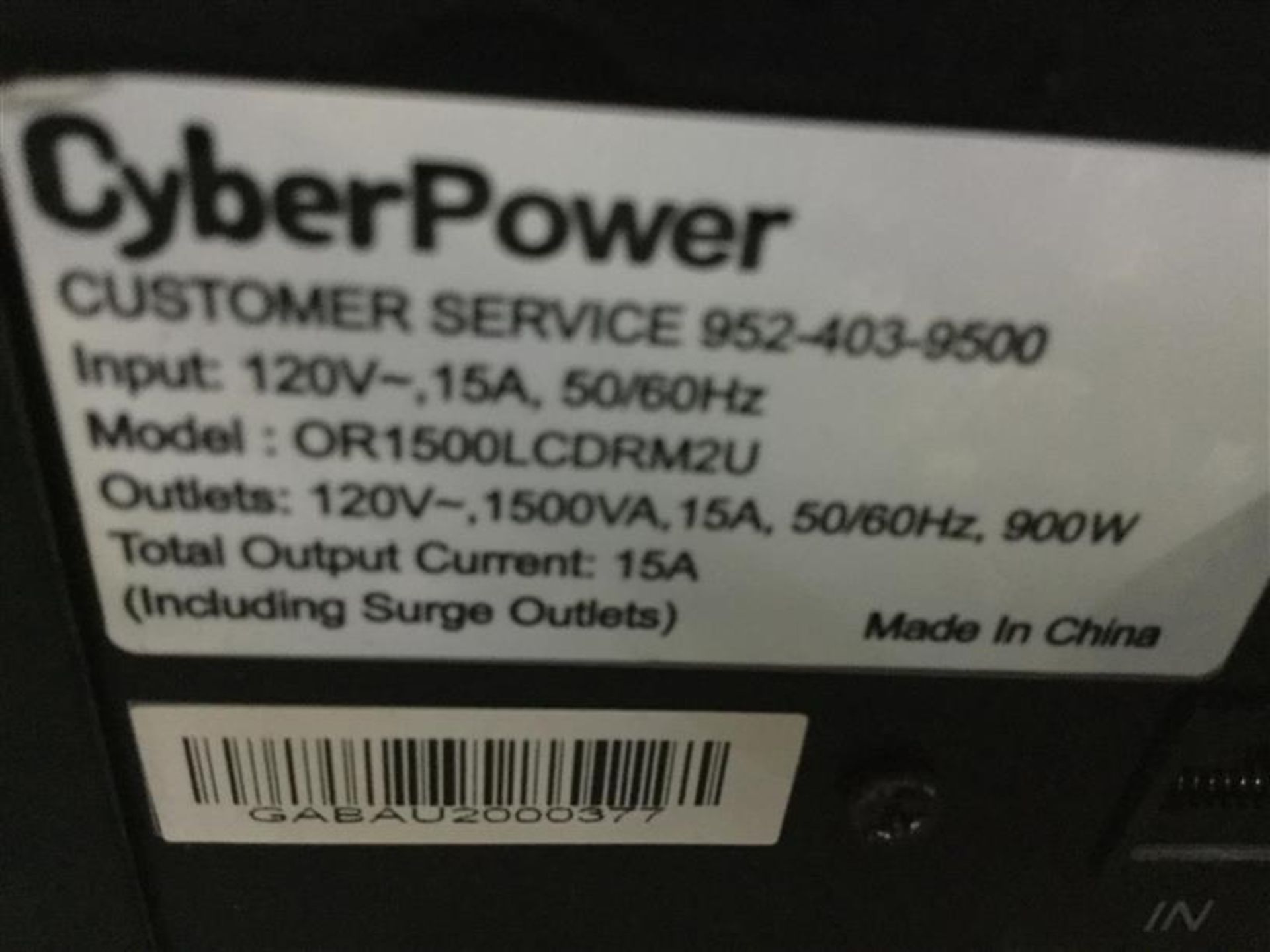 CYBERPOWER - OR1500 RACK - 2U RACKMOUNT BATTERY BACKUP - Image 4 of 4