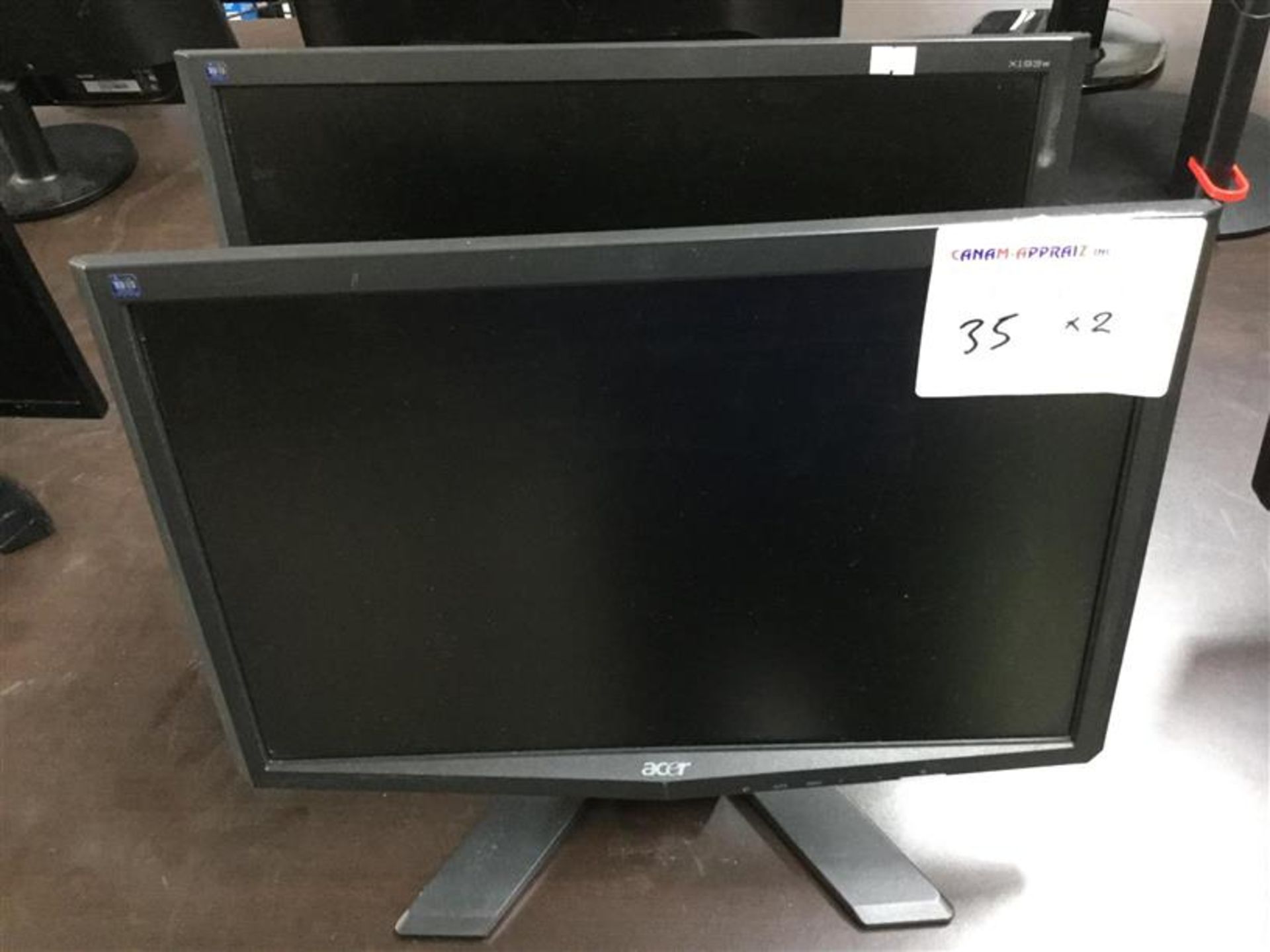 ACER MONITORS X 2PCS