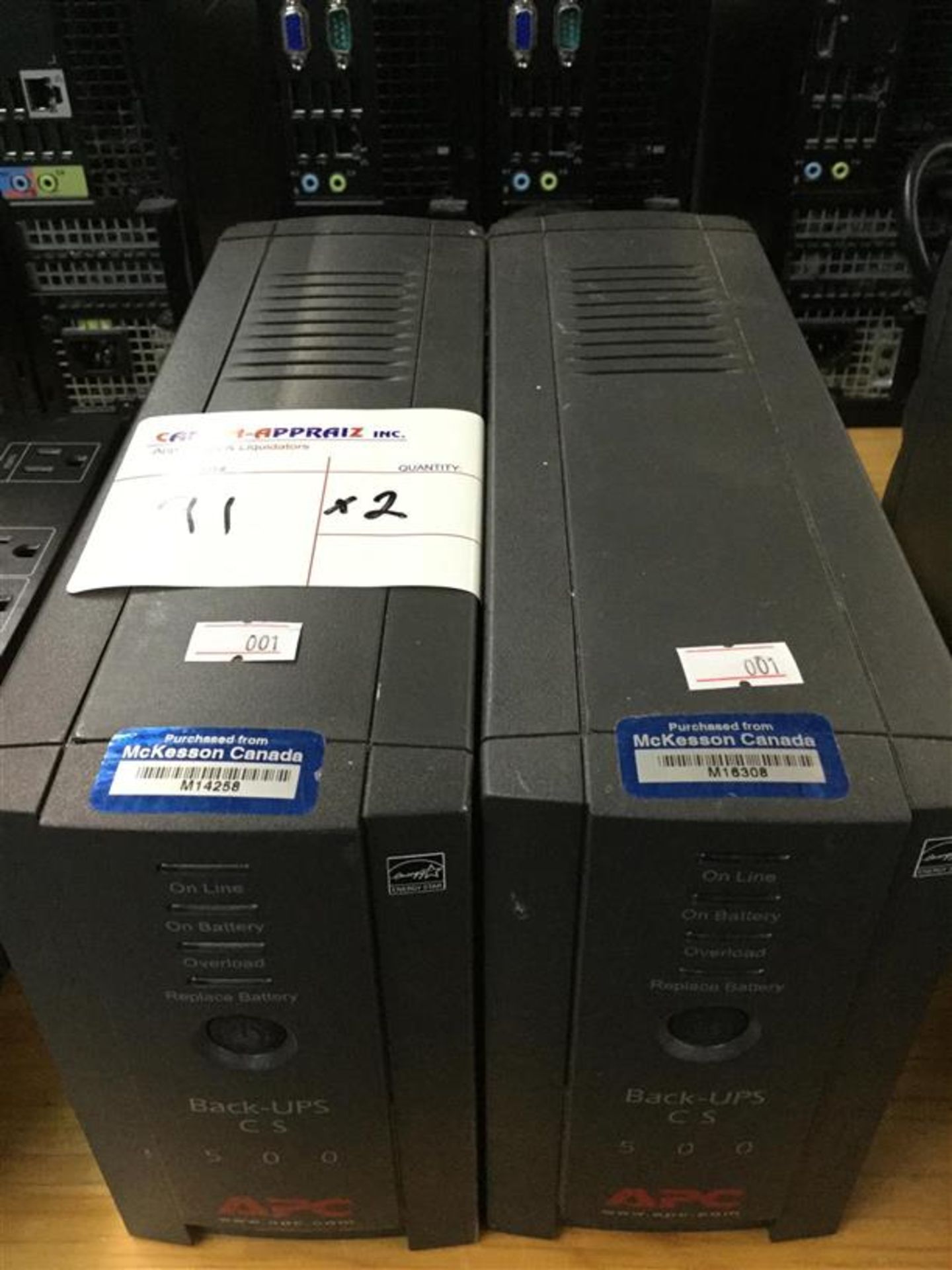 APC BACK-UPS CS500 X 2PCS