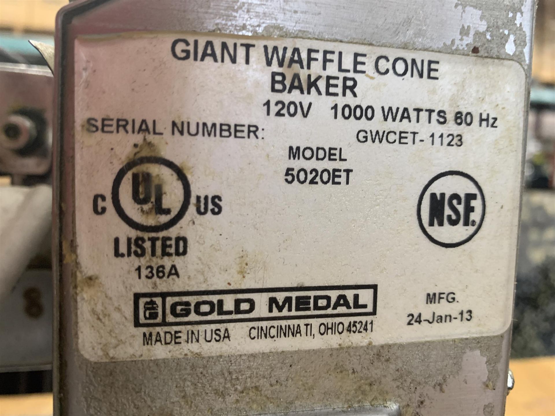 GOLD MEDAL - GIANT WAFFLE CONE BAKER - Image 3 of 3