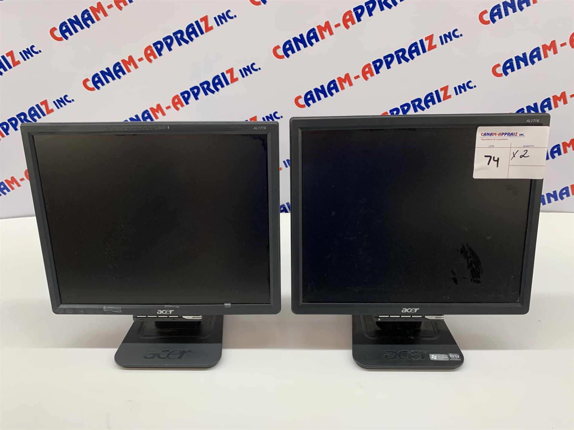 ACER - 17" LCD DISPLAY - MODEL # AL1716 - 2PCS