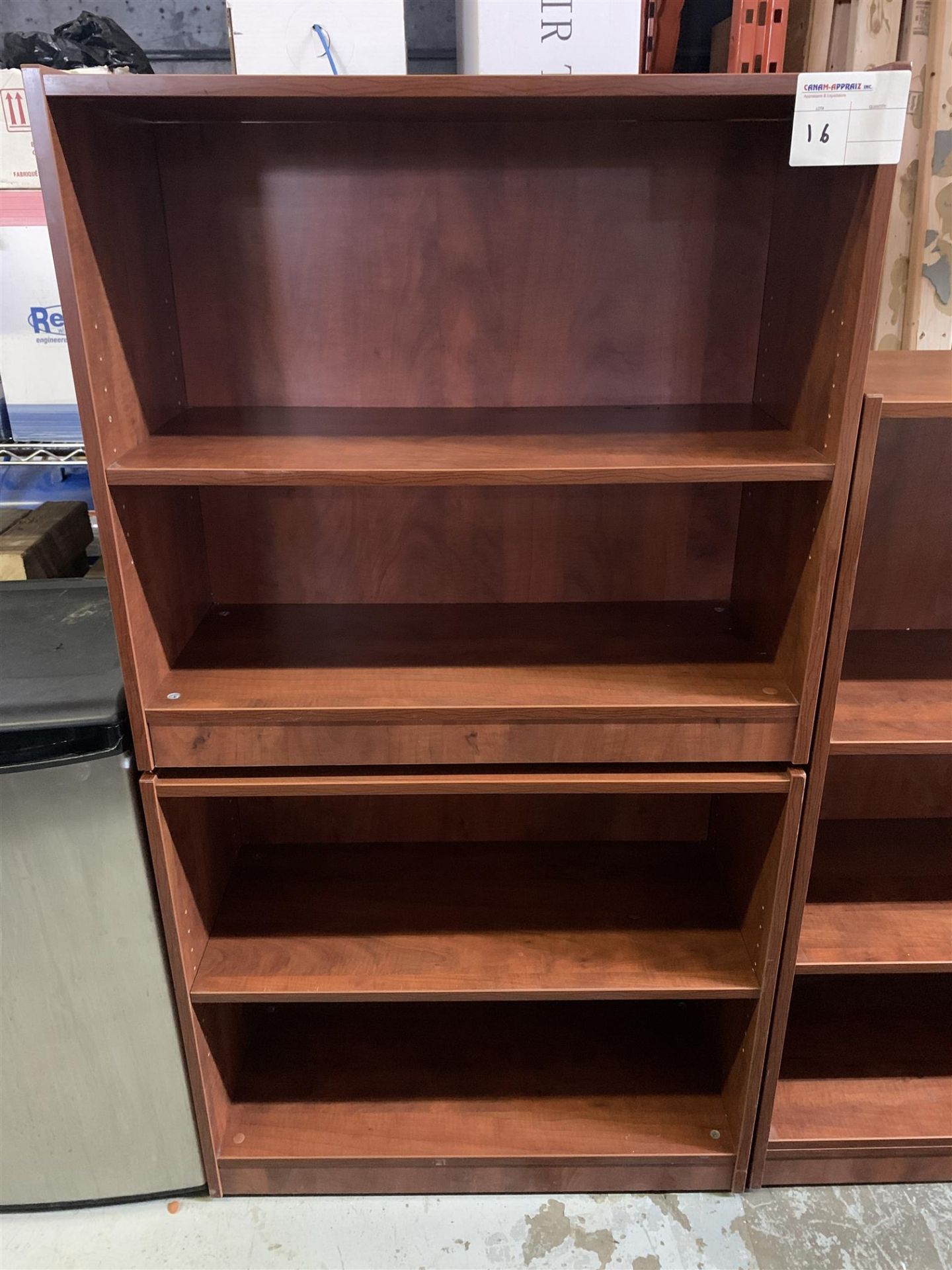 BOOKCASE - MELAMINE WOOD - 2PCS