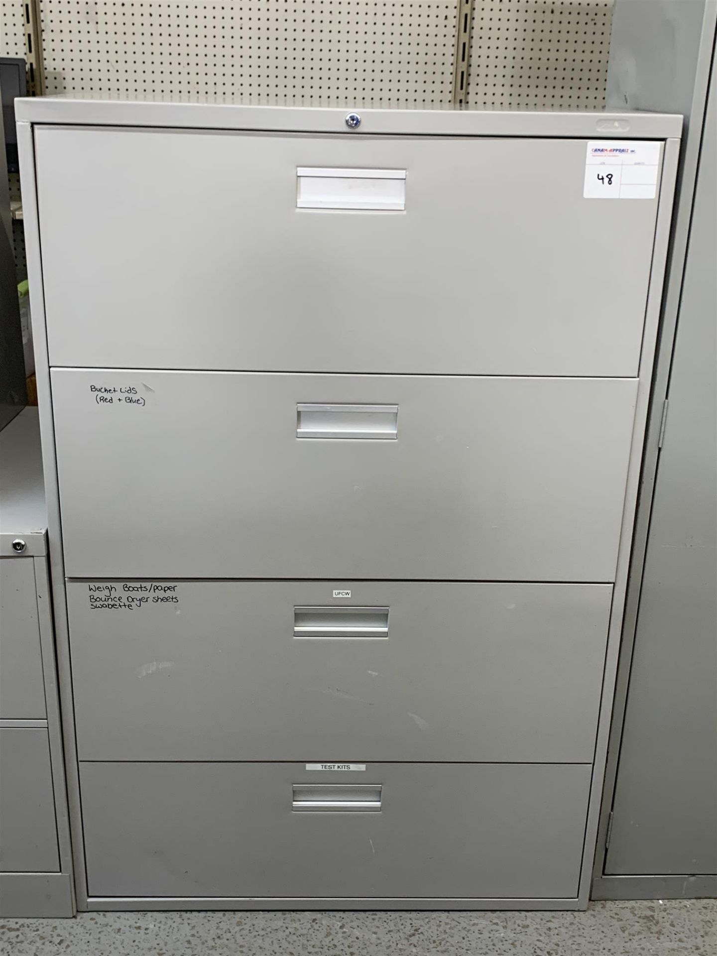 GLOBAL - 4 DOOR UPRIGHT DOUBLE FILE CABINET