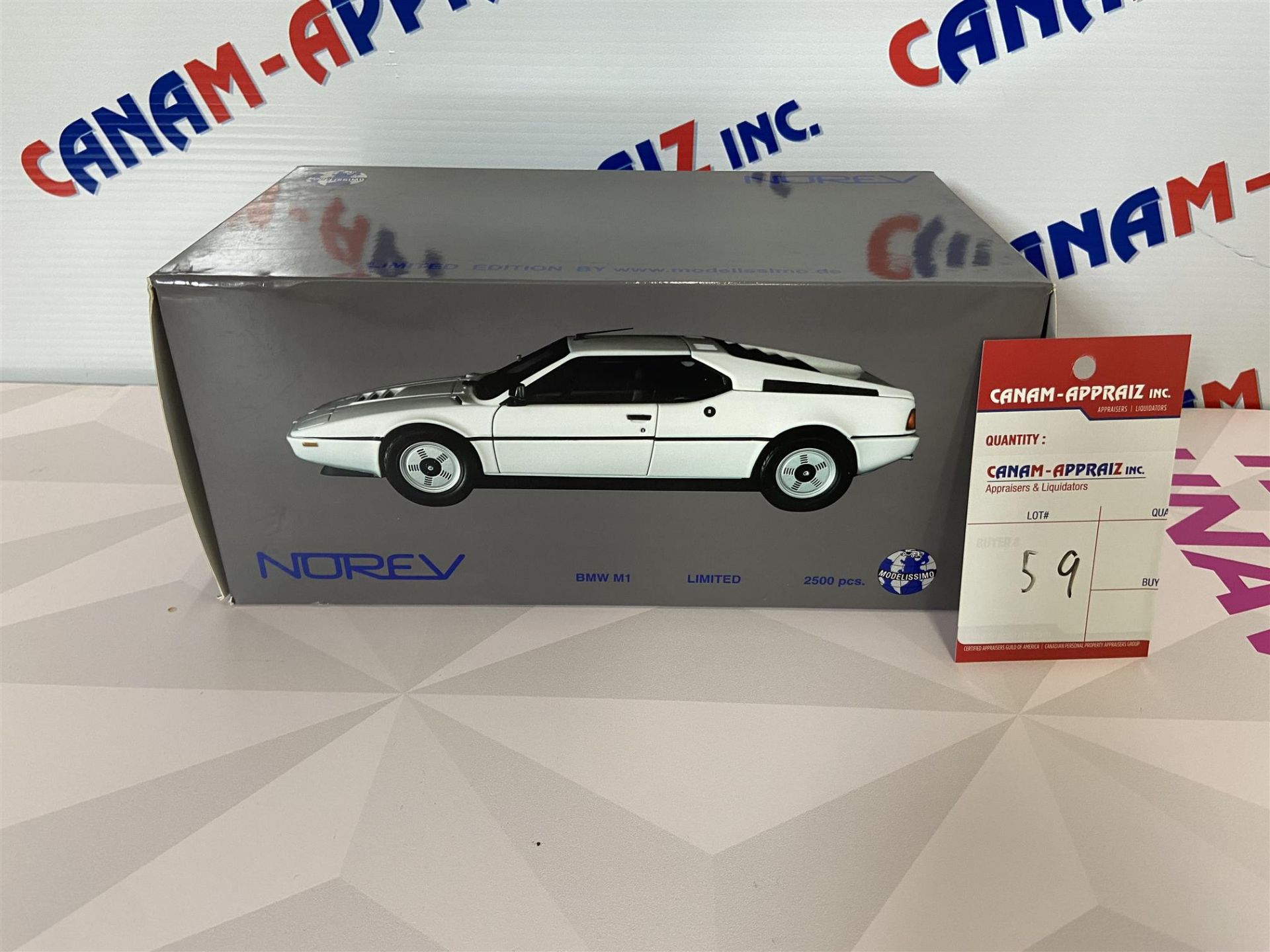 NOREV, Scale Car Model, Metal 1:18 "BMW M1 weiss" Se# 3551091832218