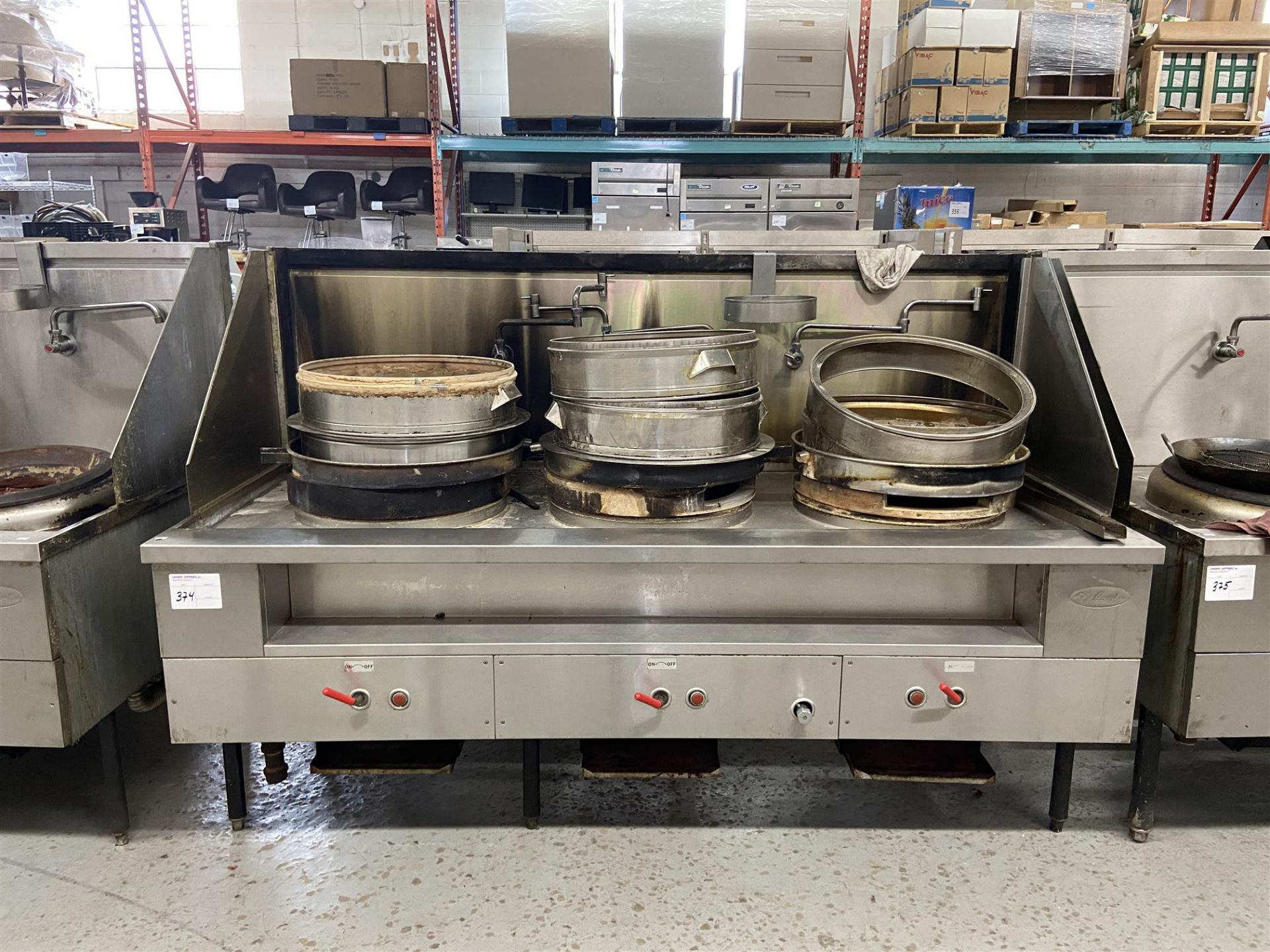 CAMBO RESTAURANT EQUIPMENT, CAM Series Chop Suey, 3 Wok Burner