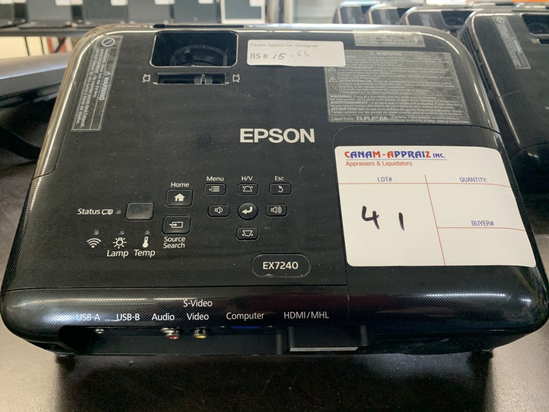 EPSON - 3LCD PROJECTOR - MODEL # ELPLP78