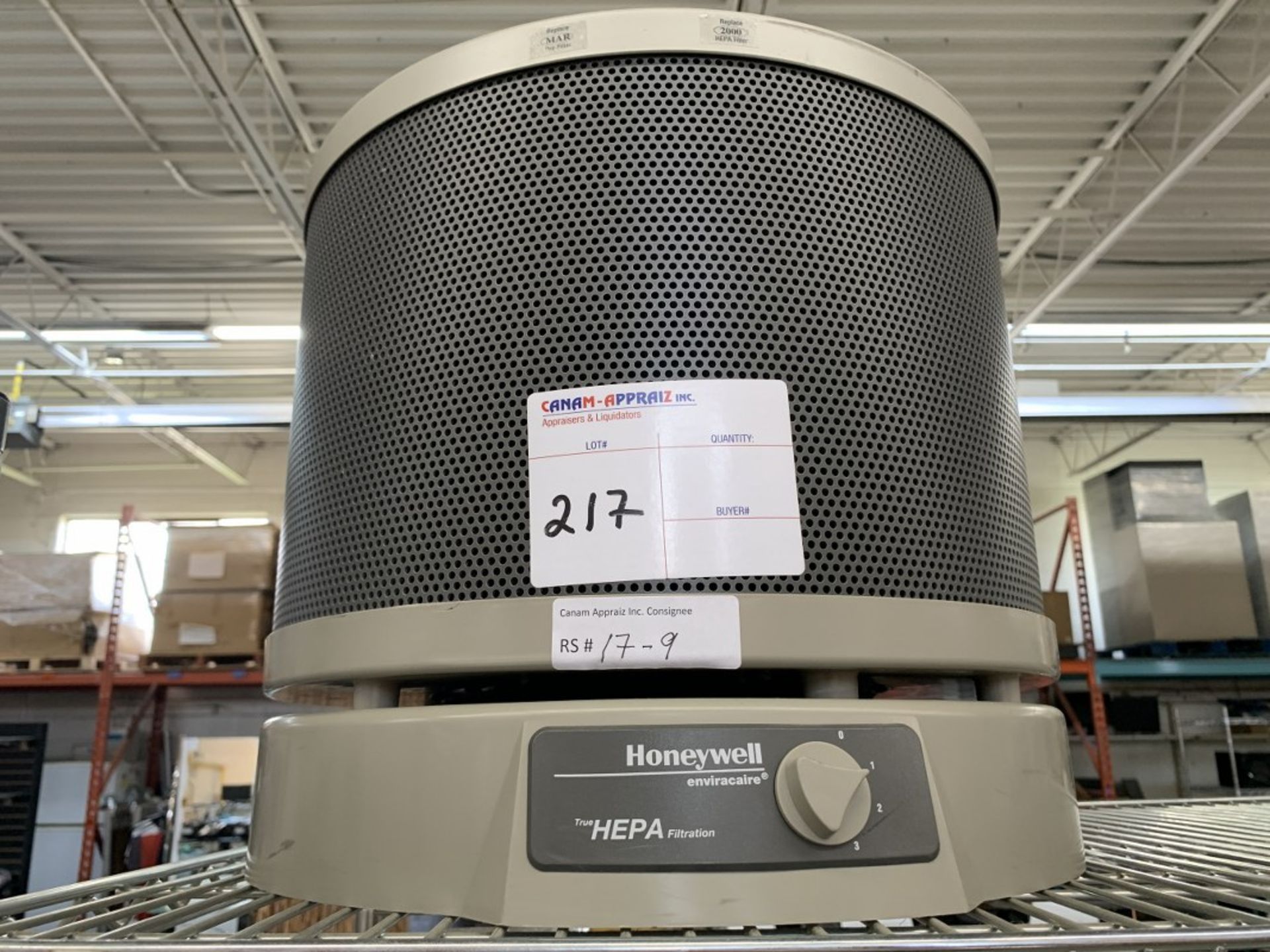 HONEYWELL - ENVIRACARE HEPA FILTER SYSTEM - MODEL # 63500