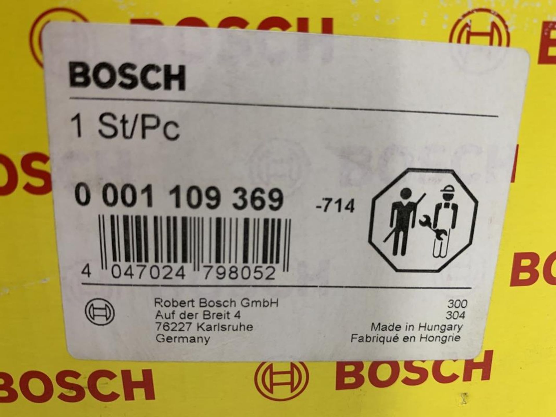 BOSCH - STARTER MOTOR REPACEMENT - MODEL # 0 001 109 369 - Image 2 of 2