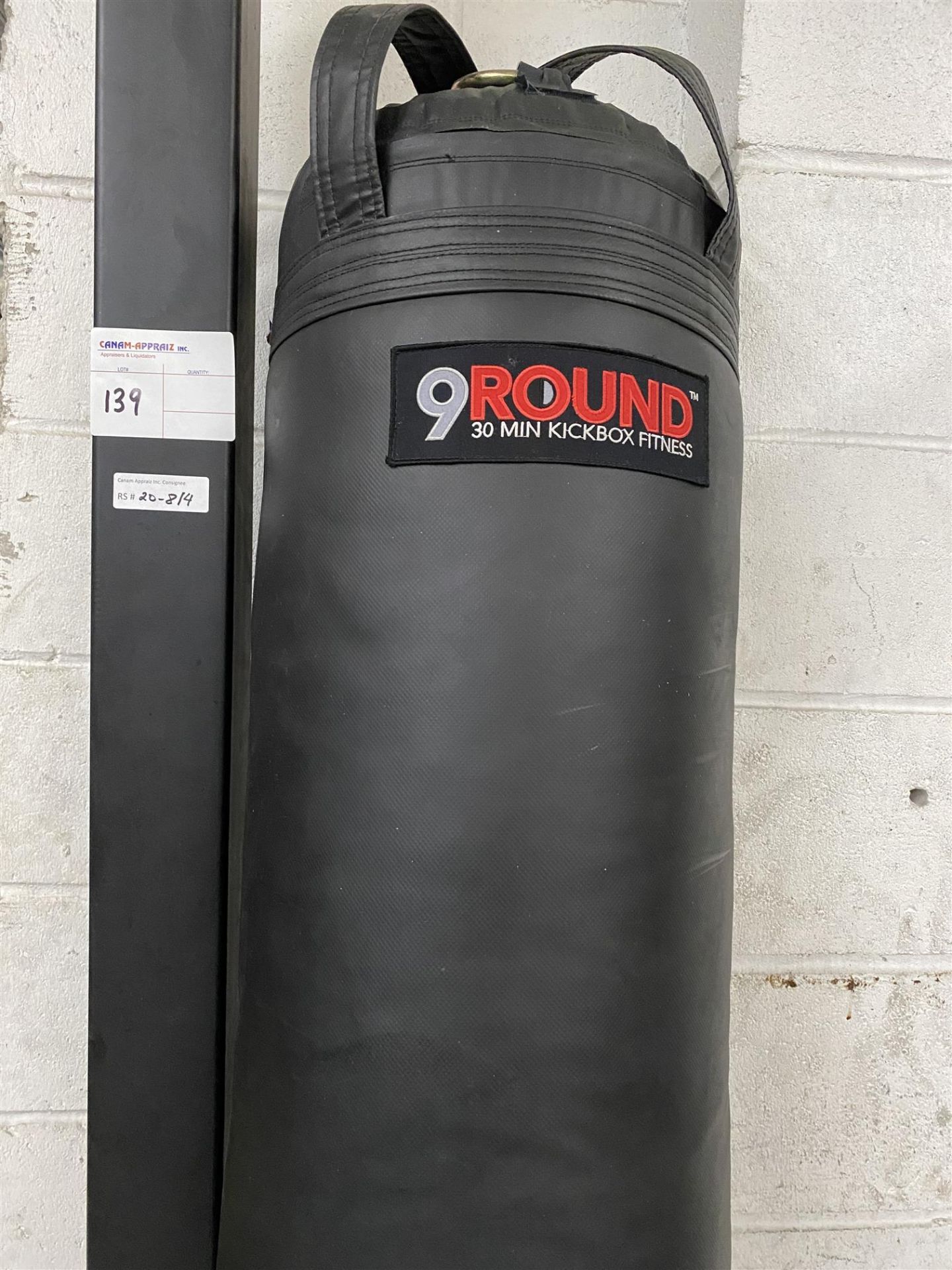 KICK BOXING BAG W/ STEEL STAND - Image 2 of 2
