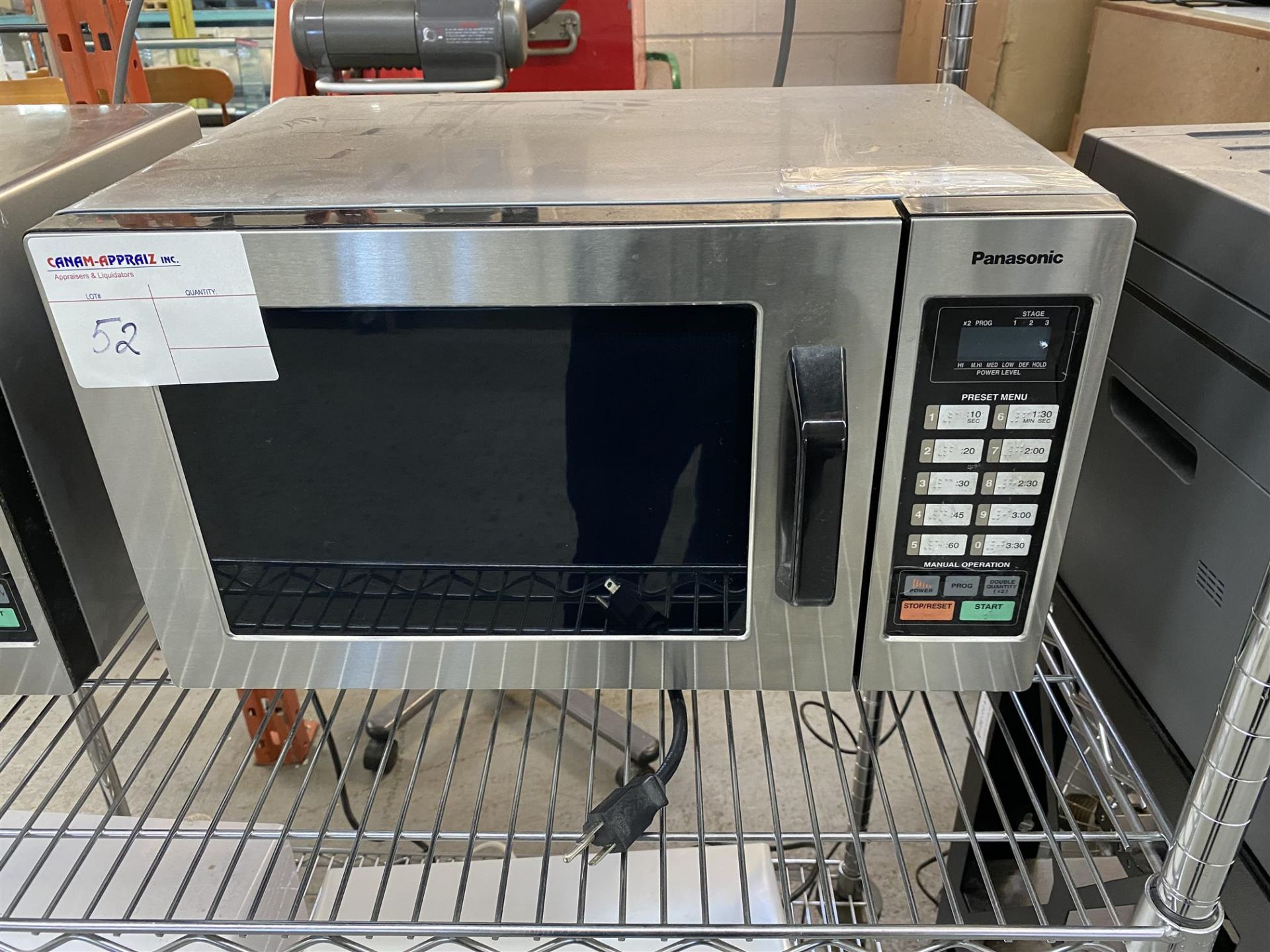 PANASONIC COMMERCIAL MICROWAVE - MODEL # NE-1054C