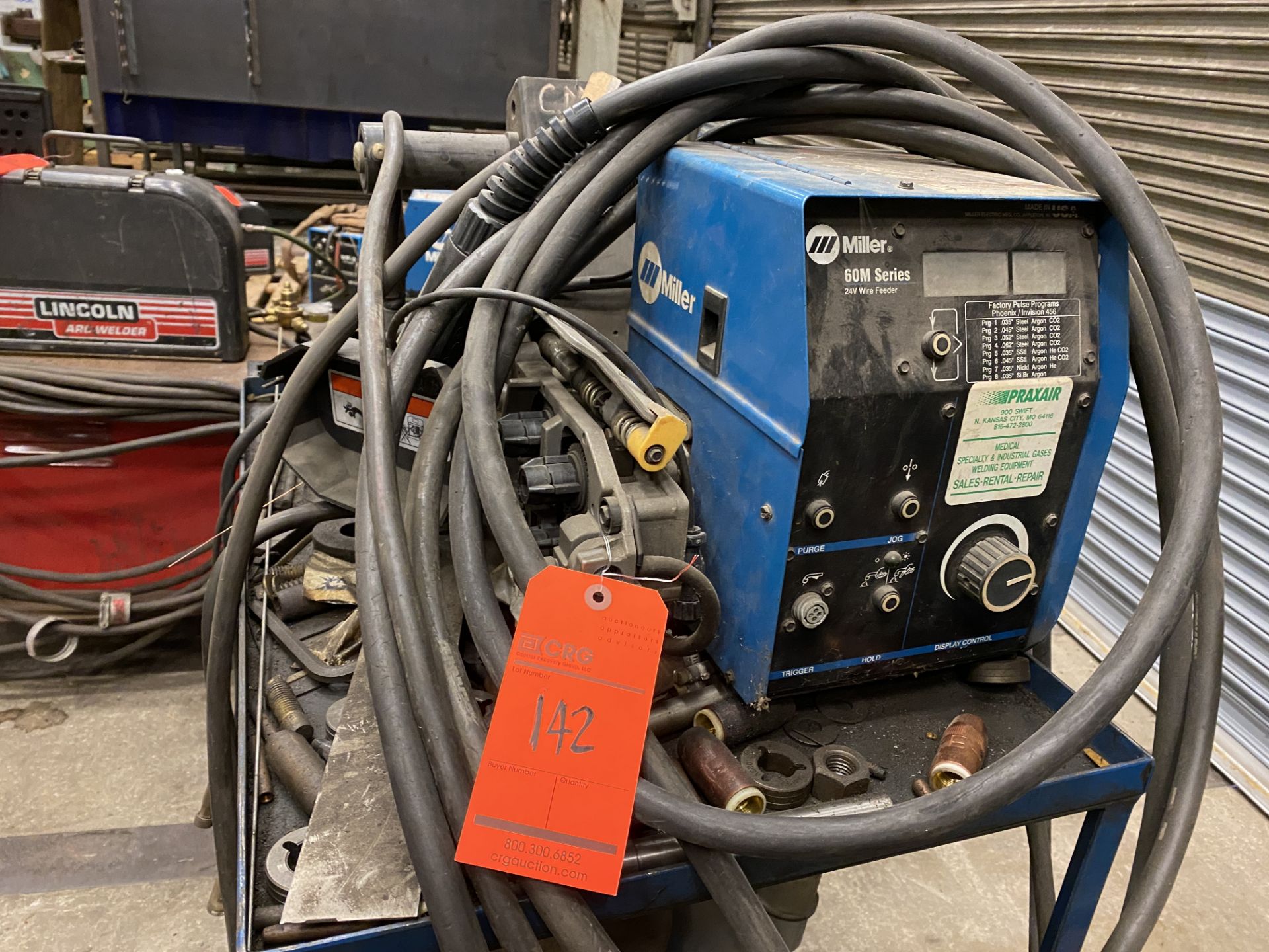 Miller Phoenix 456 CC/CV DC arc welder SN KH564612 with watermate 1 cold water chiller with XR - Image 3 of 4