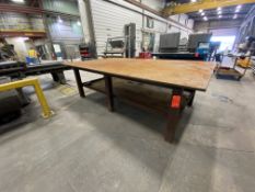 2-tier HD steel welding table, 10' x 6' x 38" high