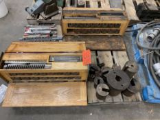 Lot of large assorted keyways, broaches and shims, large assortment of sizes, on pallet, including 2