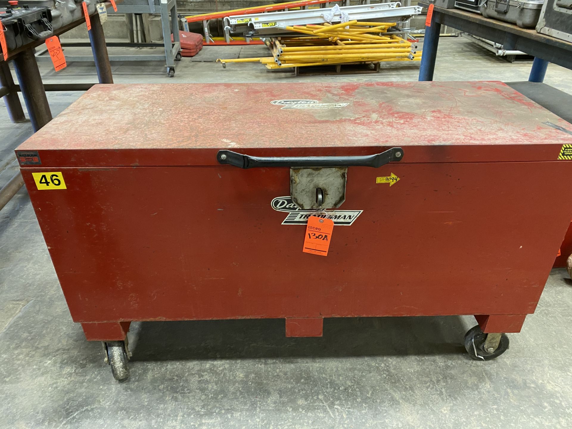 Dayton Tradesman rolling jobsite box 56" x 22" x 20" I.D. - Image 3 of 3