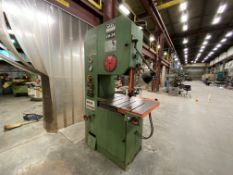 Dake-Johnson Mn VH-24 vertical metal cutting band saw with blade weld