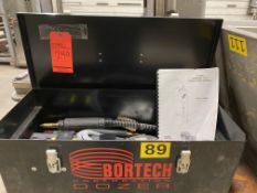 Boretech Dozer HD-9 borewelding system with assorted torch heads, stand and miscellaneous