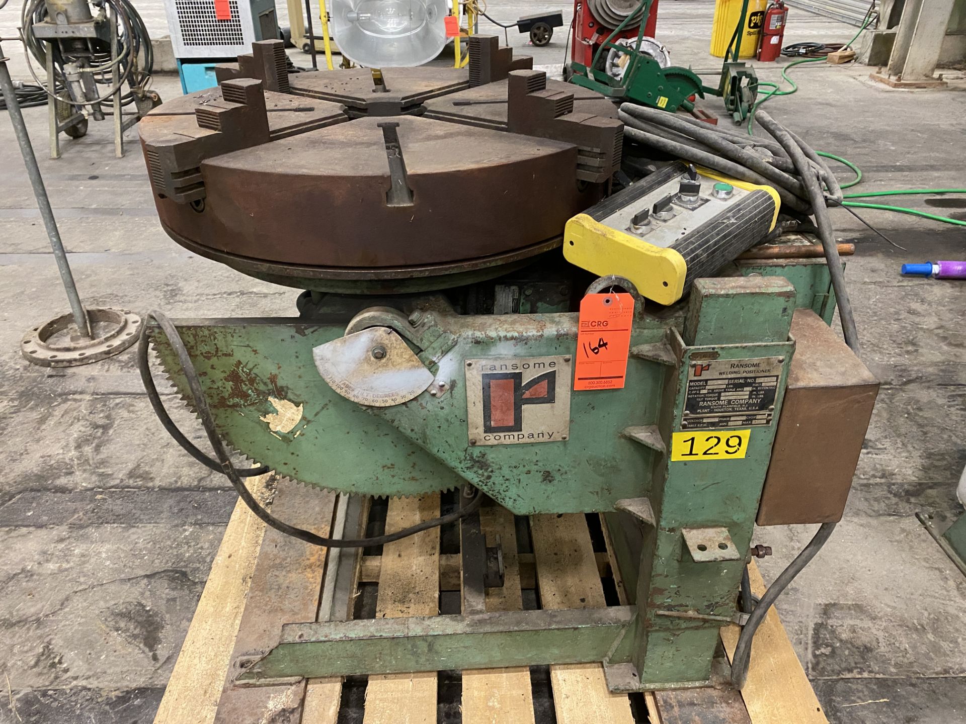 Ransome Mn 10P welding positioner 30" turn table, 10000 lb capacity