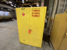 Justrite 45-gallon capacity flammable storage cabinet