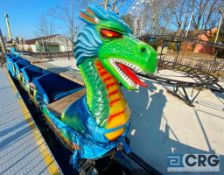 Dragon coaster steel track mini roller coaster