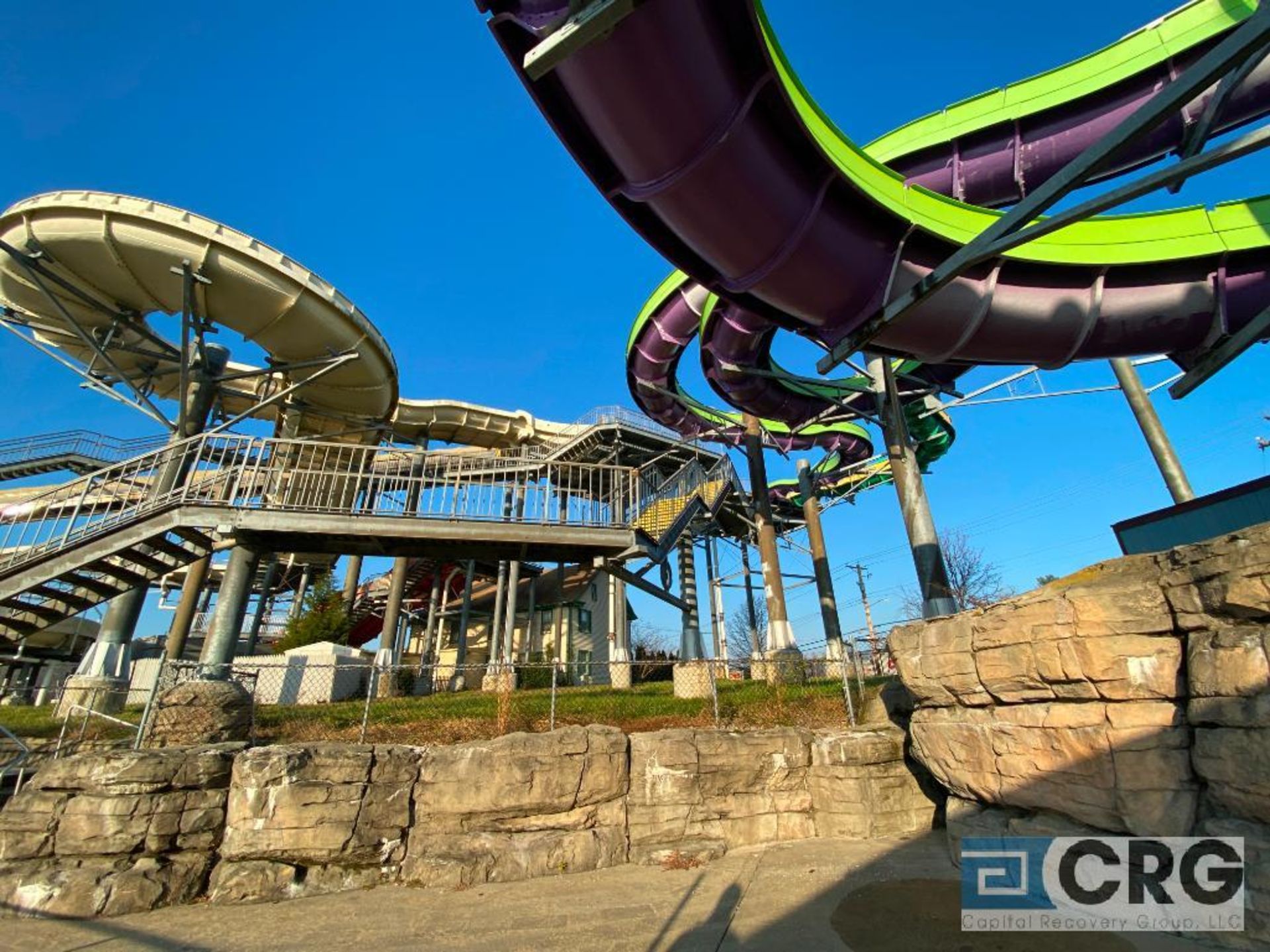 Viper bobsled style twisting tube water slide with all galvanized steel supports and substructure, - Image 3 of 4