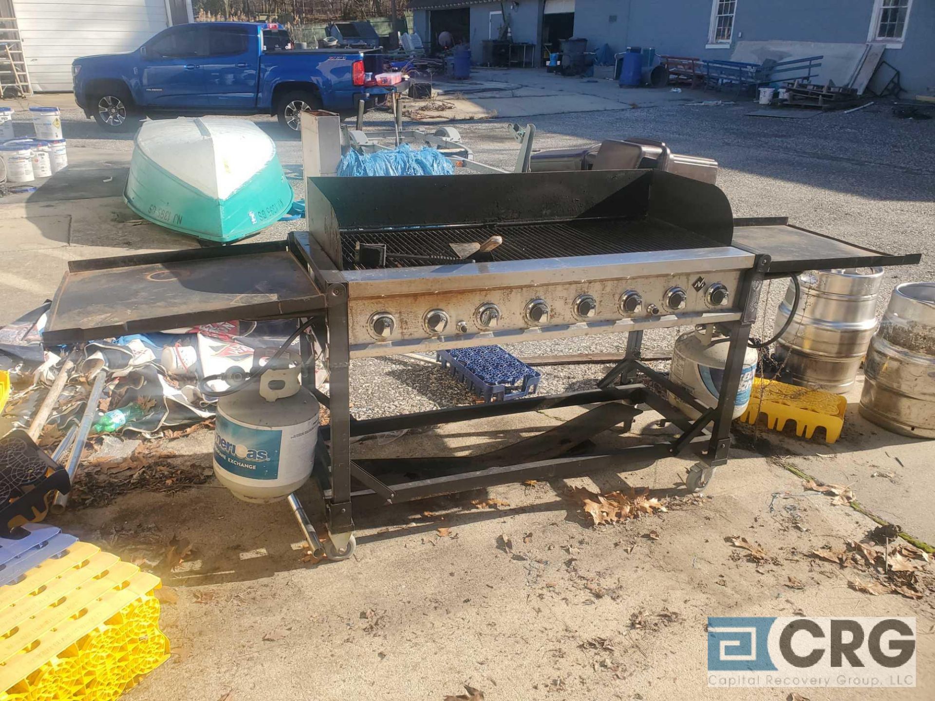 6 foot portable gas grill (located in maintenance area)