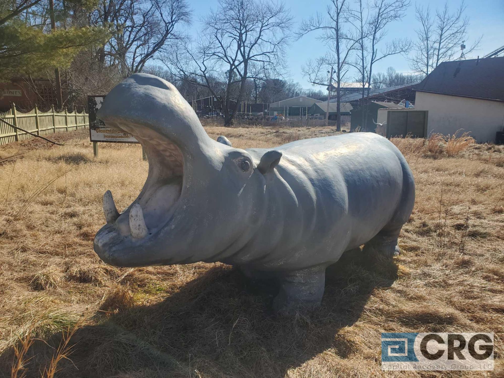 Hippopotamus statue (located in train ride)