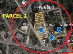 Real Estate Parcel 2 includes 13 Park Boulevard, 44 Park Boulevard, Park Boulevard, and White Horse