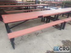 Lot of (57) 8 foot picnic tables (Willow Pavillion)