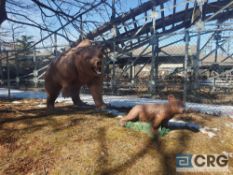 Grizzly bear and cub statues (located in train ride back of picnic area)