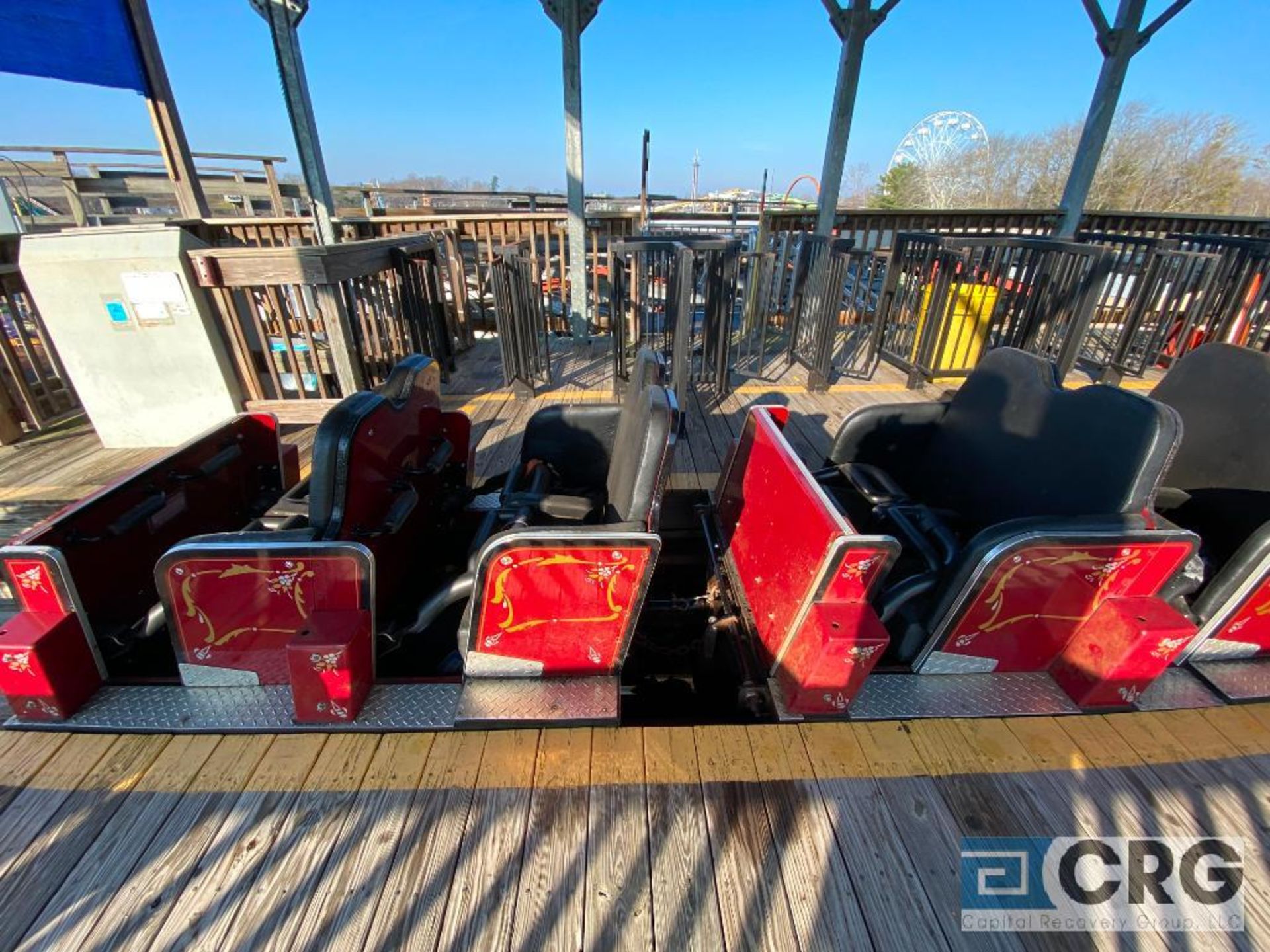 Hell Cat wood deck roller coaster, all galvanized steel structure frame, new in 2005, including - Image 5 of 9