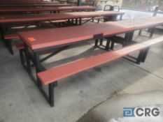 Lot of (24) 8 foot picnic tables (Pine Pavillion)