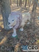 Lion #3 statue (located in train ride back of picnic area)