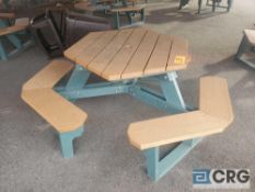 Lot of (15) 46 inch wood picnic tables (Pavillion near Merry Go Round)