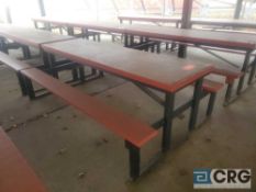 Lot of (25) 8 foot picnic tables (Oak Pavillion)