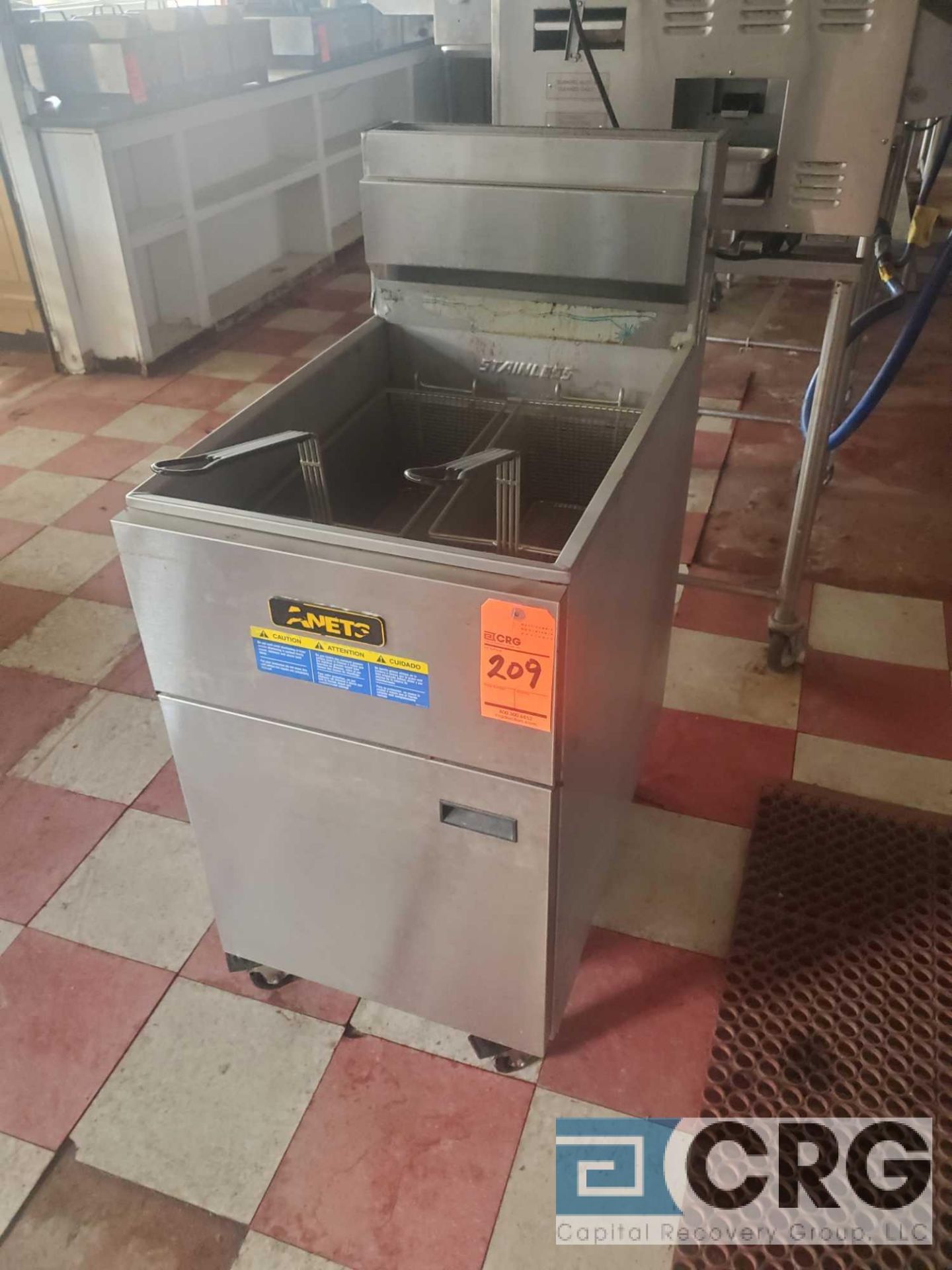 Anets SLG-100 2-basket gas frialator