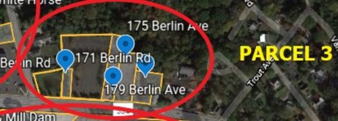 Real Estate Parcel 3 includes 147 Berlin Road, 171 Berlin Road, 175 Berlin Road, and 179 Berlin Rd