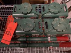 Set of (4) Hilman machinery moving rollers with (2) handles, 24,000# capacity (total)