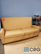 6 ft high back leather couch