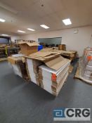 Lot of assorted knock-down cardboard boxes to include 10 pallets