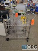 Lot of (5) Metro type shelf portable carts 30 in. X 18 in.