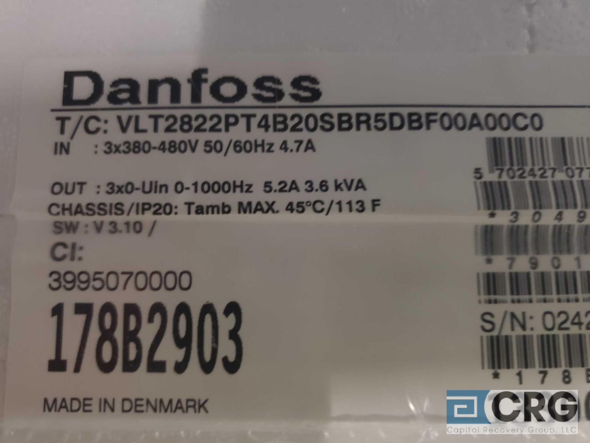 Danfoss VLT2800 drive, (NEW) - Image 3 of 3