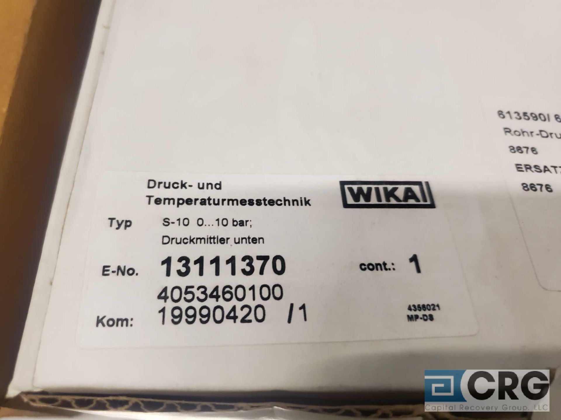 Lot of (3) Wikai stainless steel pressure transmitters - Image 2 of 3